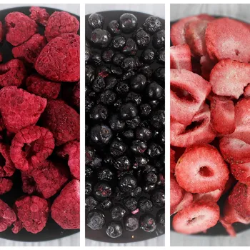 Sušené ovoce MiXniSi JAHODY, BORŮVKY, MALINY (SUŠENO MRAZEM) Hmotnost balení: 40 g