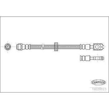 Brzdová hadice Brzdová hadice CORTECO 19026623