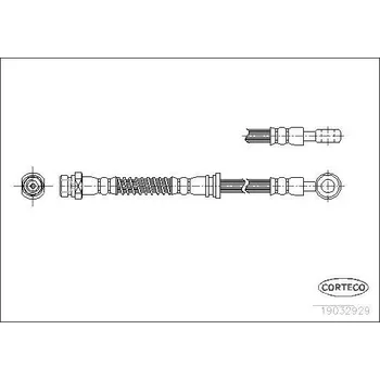 Brzdová hadice Brzdová hadice CORTECO 19032929