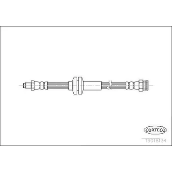 Brzdová hadice Brzdová hadice CORTECO 19018134