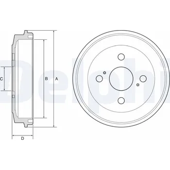 Brzdový buben Brzdový buben DELPHI BF588