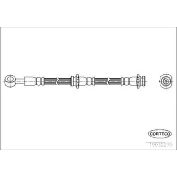 Brzdová hadice Brzdová hadice CORTECO 19032275