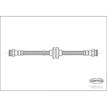 Brzdová hadice Brzdová hadice CORTECO 19018151