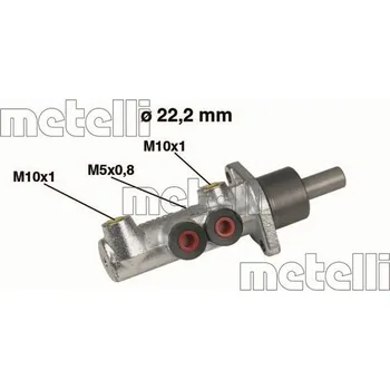 Brzdový válec Hlavní brzdový válec METELLI 05-0354