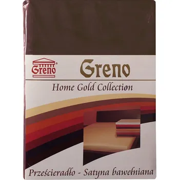 Prostěradlo Prześcieradło 160x210 Tradiční bavlněný satén Greno Fialový