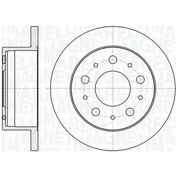 Brzdový kotouč Brzdový kotouč fiat ducato 06> zadní l/p mbd0135