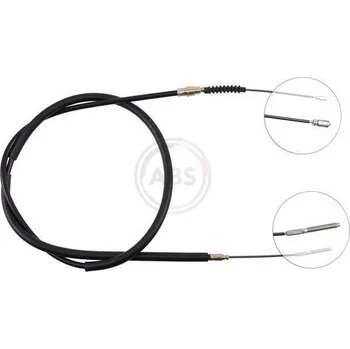 Lanko parkovací brzdy Tažné lanko, parkovací brzda A.B.S. K12517