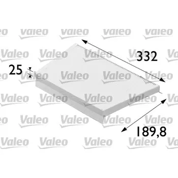 Ventilátor topení a klimatizace Filtr, vzduch v interiéru VALEO 698700