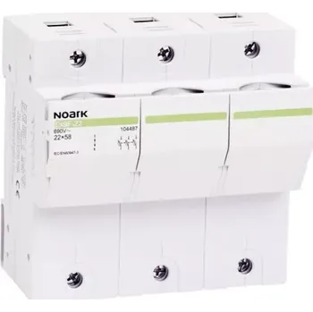 odpínač NOARK 109057 Ex9F 3P 32A WI Pojistkový odpojovač, bez signalizace, pro pojistky 10x38mm 3P 32A (Ex9F 3P 32A WI)