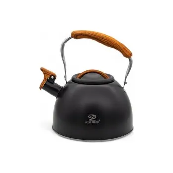 Varná konvice Konvice čajník nerez/lak 2,5L WOODY černá mat, vč. indukce