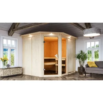 Sauna KARIBU HOLZTECHNIK Finská sauna KARIBU FIONA 3 (49976) LG4209 AKCE