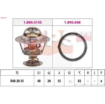 Těsnění motoru Termostat, chladivo EPS 1.880.415