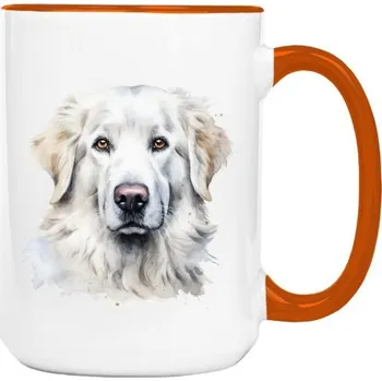 Hrnek velký barevný s potiskem Kuvasz