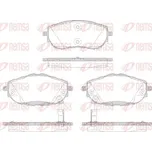 Sada brzdových destiček, kotoučová brzda REMSA 1561.02