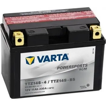 Motobaterie Varta Powersports AGM, 12V 11Ah, TTZ14S-BS