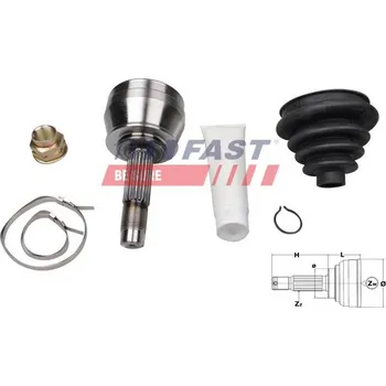 Poloosa kola Homokinetický kloub Fiat Palio/Siena 97> 1.2/1.6 FT25076K