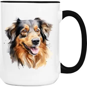 Hrnek velký barevný s potiskem Hovawart 2