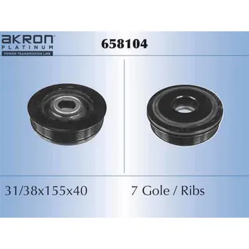 Řemenice, klikový hřídel AKRON-MALÒ 658104