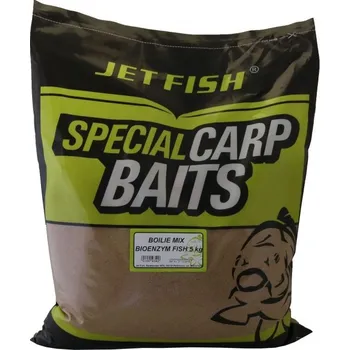Návnadová surovina Jet Fish Boilie Mix Směs Bioenzym Fish - 5 kg