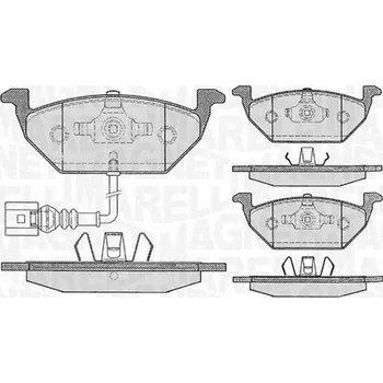 Brzdová destička Brzdové destičky vw caddy iii 03> přední 2.0 tdi pf0132