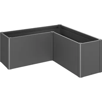 Zahradní úložný box Truhlík Biohort BELVEDERE MIDI L150, tmavě šedá metalíza