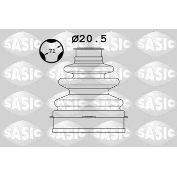 Hřídel nápravy Sada měchů, hnací hřídel SASIC 1906068