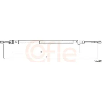 Auto-moto Tažné lanko, parkovací brzda COFLE 10.4581
