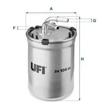 Palivový filtr Palivový filtr UFI 24.106.00