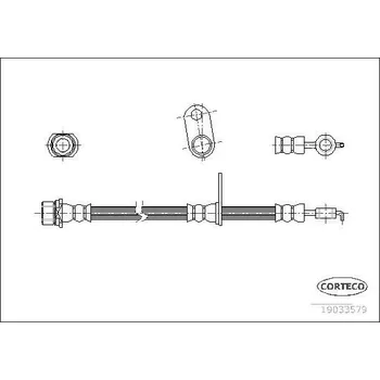 Brzdová hadice Brzdová hadice CORTECO 19033579