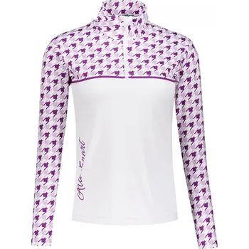 Dámská mikina Dámská funkční termo mikina premium ALTISPORT VOJ/ALW048TER03 BÍLÁ/FIALOVÁ L