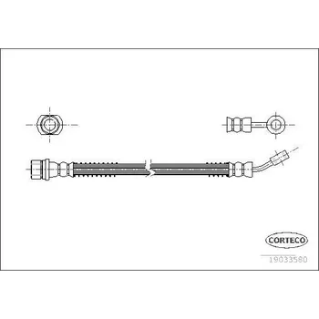 Brzdová hadice Brzdová hadice CORTECO 19033580