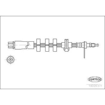 Brzdová hadice Brzdová hadice CORTECO 19026371