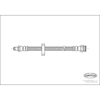 Brzdová hadice Brzdová hadice CORTECO 19025842