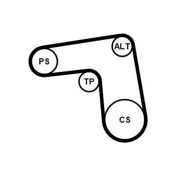 Sada žebrovaných klínových řemenů CONTINENTAL CTAM 7PK1076K1