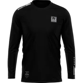 Pánské tričko Unisex tričko s dlouhým rukávem Felet FT-DRY 2.0 Black Velikost: 3XL