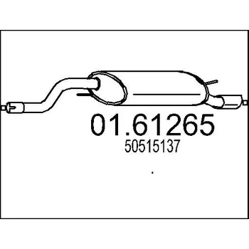 Tlumič výfuku Zadní tlumič výfuku MTS 01.61265