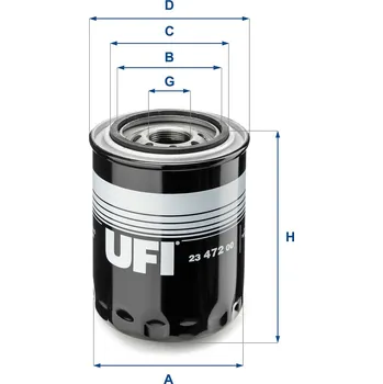 Olejový filtr Olejový filtr UFI 23.472.00