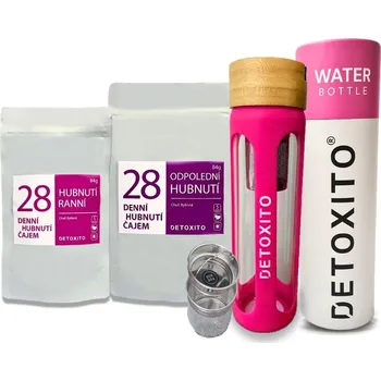 Hubnoucí čaje (28 denní balíček) + Čajová láhev
