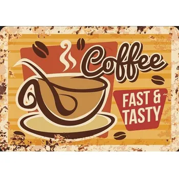 Obraz Cedule Coffee Fast Tasty