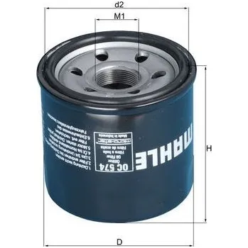 Olejový filtr Olejový filtr MAHLE OC 574