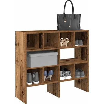 Nábytek vidaXL Stohovatelné botníky 2 ks 89,5x30x40 cm [858842] Barva: Staré dřevo