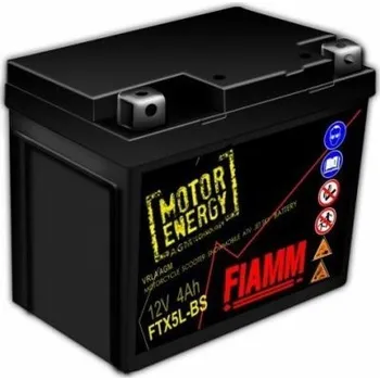 Motobaterie Fiamm Motorenergy AGM 12V, 5Ah, FTX5L-BS