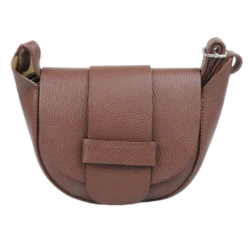 Kabelka NovaKabelka.cz Kožená italská crossbody kabelka Roberta Marrone Chiara