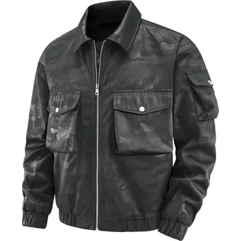 Pánská softshellová bunda Pánská bunda s límečkem a velkými kapsami Barva: Černá, Velikost: XL