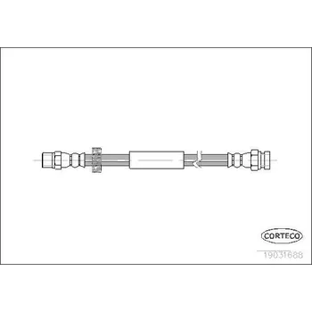Brzdová hadice Brzdová hadice CORTECO 19031688