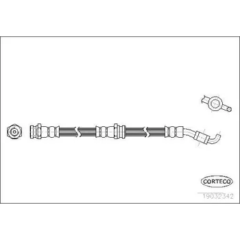 Brzdová hadice Brzdová hadice CORTECO 19032342