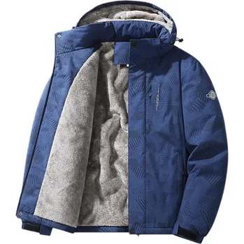 Pánský kabát Pánská zimní bunda ND775 Barva: Modrá, Velikost: 4XL