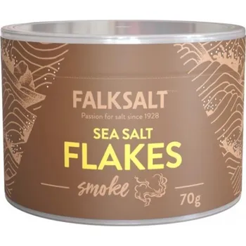 Kuchyňská sůl Mořská vločková sůl uzená 70g Falksalt