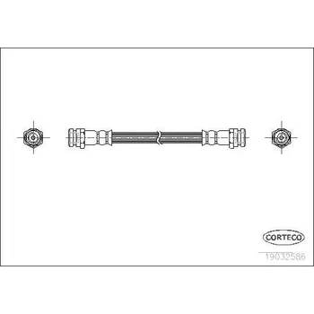 Brzdová hadice Brzdová hadice CORTECO 19032586