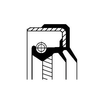 Těsnění motoru Těsnící kroužek hřídele, diferenciál CORTECO 01034446B